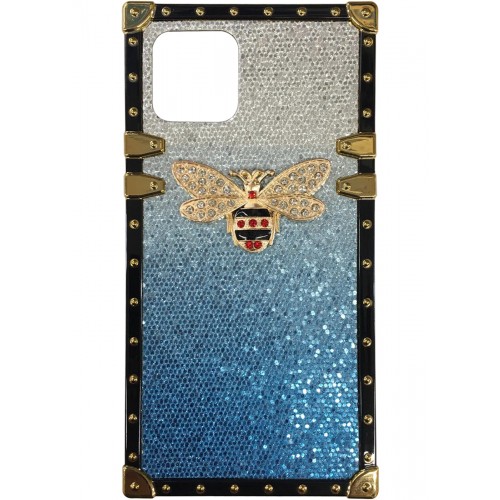 iPhone 12 Pro Max Glitter Butterfly Case Blue